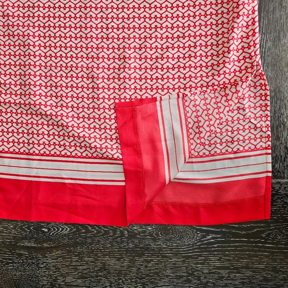 EUC *Ann Taylor* Women's Silky Spaghetti Straps Red Hearts Mini Dress 2 - Picture 11 of 13